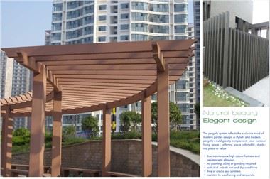 Wpc Pergola Garden Gazebos Kunhong zavodi turli xil kichik bog 'paviloni Wpc suv ishlab chiqaradi